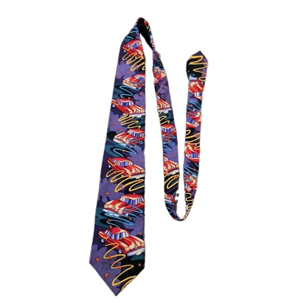 Manhattan Menswear Group The Beatles Men's Neck Tie "Drive My Car" Theme Silk